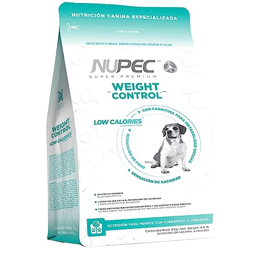 Nupec alimento para Perros Weight Control nutrición especializada para perros con sobrepeso u obesidad en diferentes presentaciones