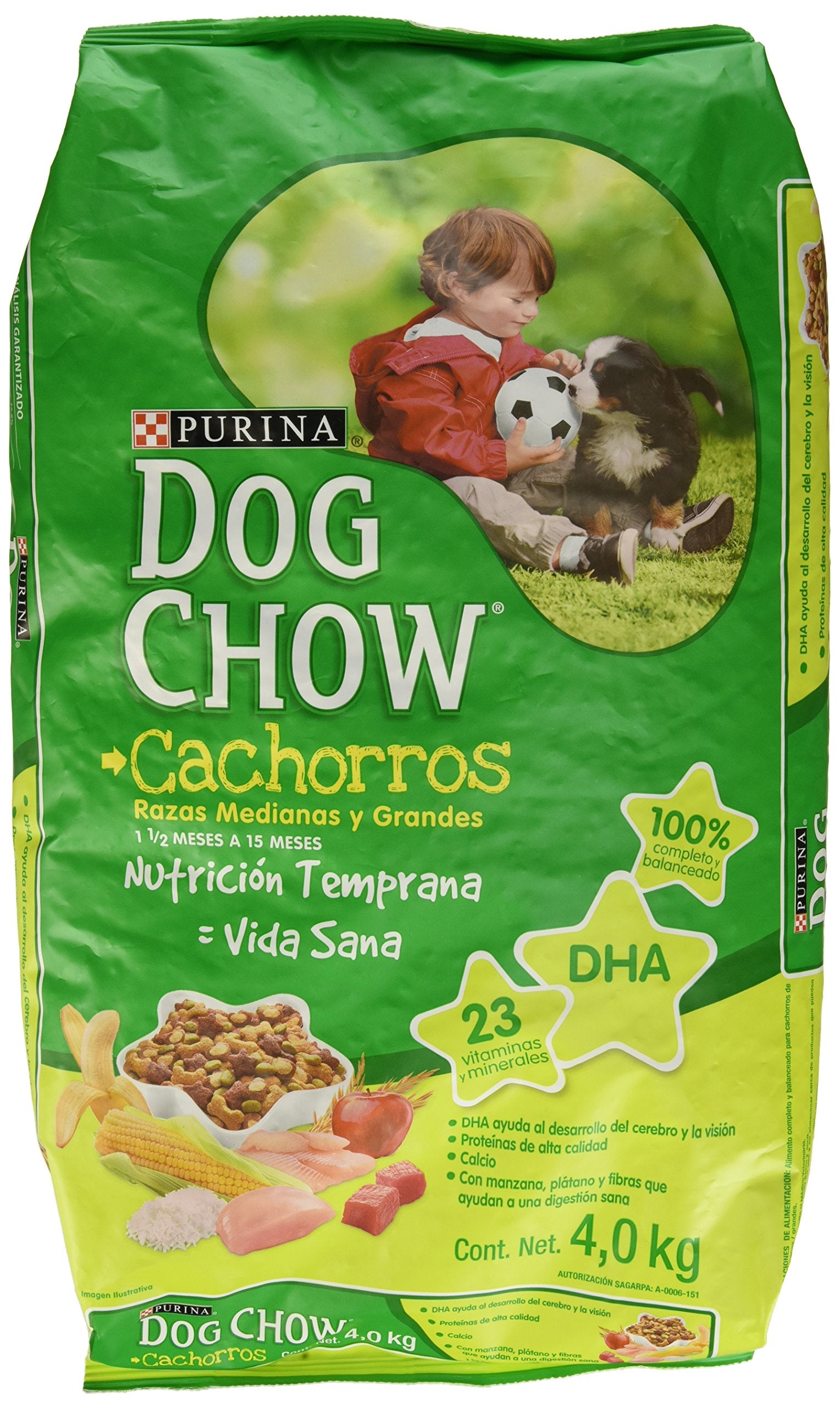 Dog Chow Comida para Perros Puppy Alimento Nutritivo para Cachorros de Todas las Razas
